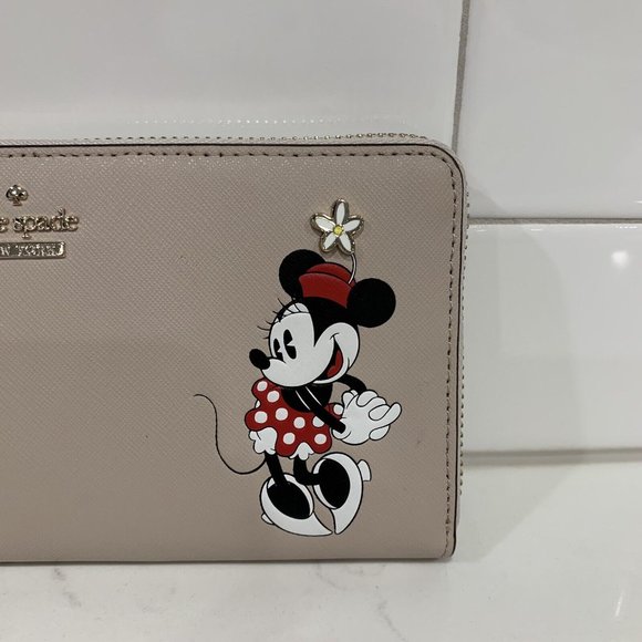 Kate Spade Lacey Minnie Mouse continental Wallet WLRU6028 NWT - Picture 3 of 6